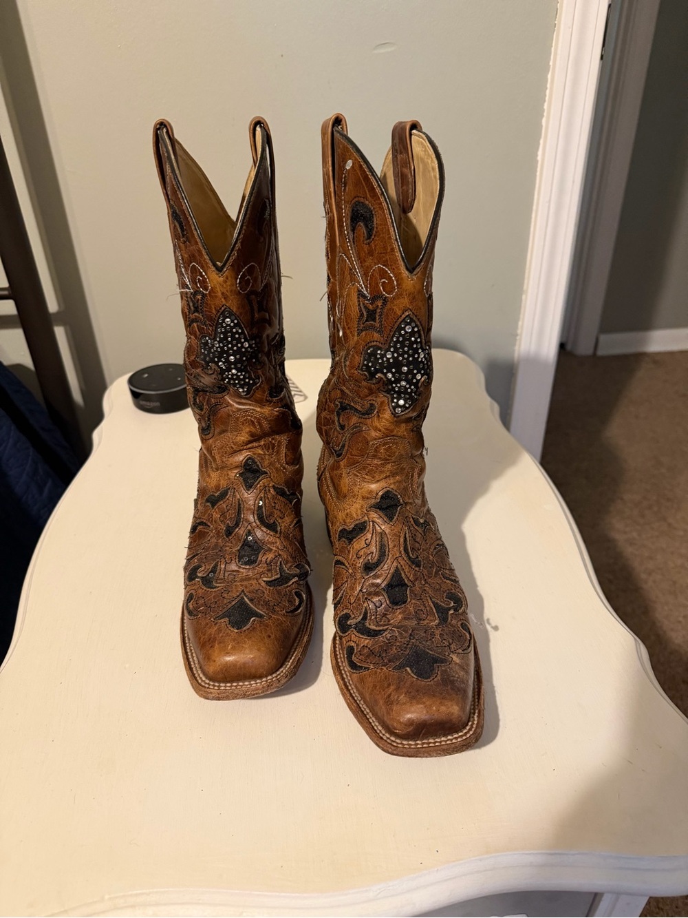 Women’s Brown Embellished Corral Boots